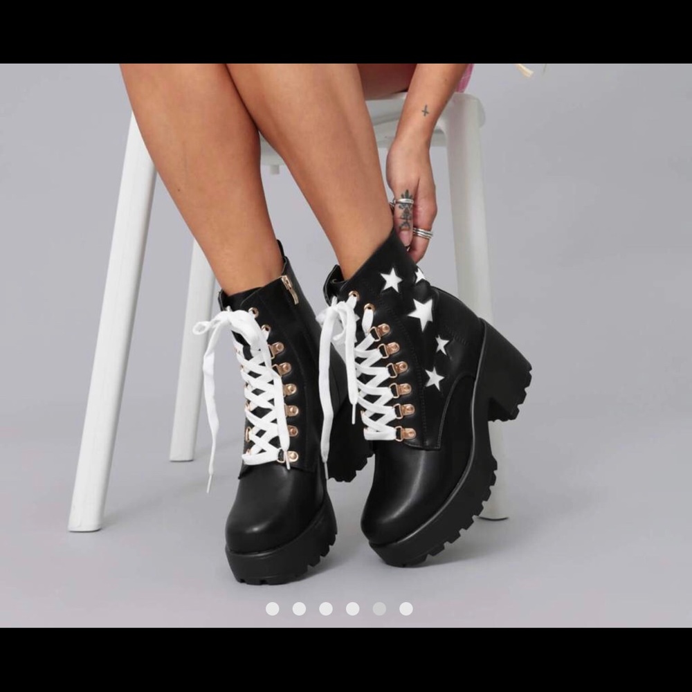 Koi Chunky Combat Boots